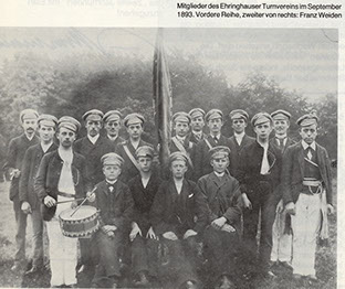 Mitglieder des Ehringhauser Turn-Verein im September 1893